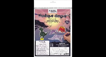 Graine Creative krimpfolie dinosaurus knutselset sleutelhanger.