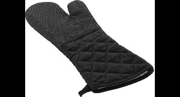 Wicotex - Ovenhandschoen - Ovenwanten Kleur Zwart 40x18cm - Hittebestendig - Antislip met Silicone