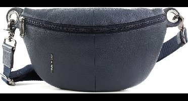 MANDARINA DUCK Leren Gordeltas Schoudertas Mellow Leather Bum Bag Dress Blue Blauw