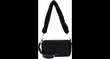 SEIDENFELT MANUFAKTUR Schoudertas Lemvig Shoulderbag Black / Gold Zwart