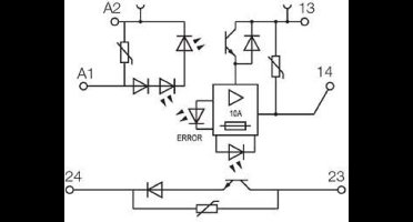 Weidmüller Halfgeleiderrelais 8937940000 10 A Schakelspanning (max.): 33 V/DC 1 stuk(s)