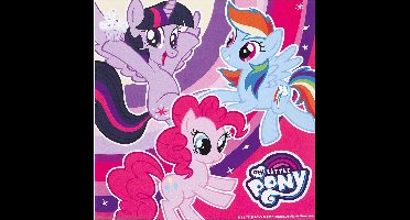 20 My Little Pony™ servetten - Feestdecoratievoorwerp