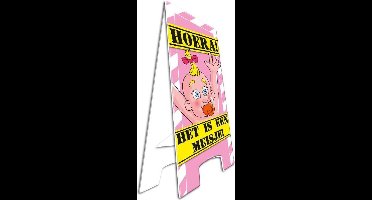 Paperdreams - Warning sign - Geboorte meisje