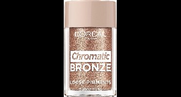 L'Oréal Paris Chromatic Bronze Loose Pigments Poeder - 01 As If - Gouden Glitter Oogschaduw Losse Pigmenten