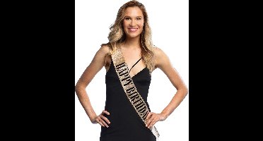 Boland - Sjerp 'Happy birthday' goud Goud - Volwassenen - Unisex - - Glitter and Glamour