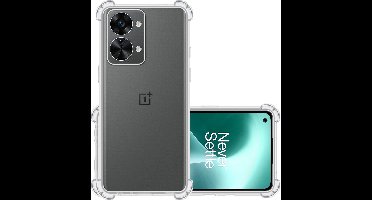 Hoesje - 2 Stuks - Geschikt voor OnePlus Nord 2T - Sterk & Shockproof - Siliconen Case - Back Cover - Telefoon Hoes Shock Proof - Transparant