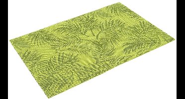 Excellent Houseware - Placemats - Groen - 45x30 cm - Bladmotief