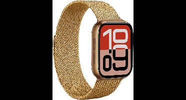 Horlogeband Milanees Geschikt voor Apple Watch 8 41 mm Bandje - Bandje Geschikt voor Apple Watch 8 41 mm Band Milanees - Goud