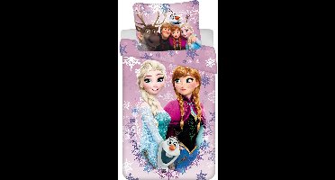 Disney Frozen Dekbedovertrek Love - 140 x 200 cm / 60 x 70 cm - Katoen