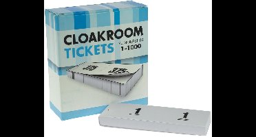 Doos garderobebloks nummerset 1-1000 (1 stuk) wit