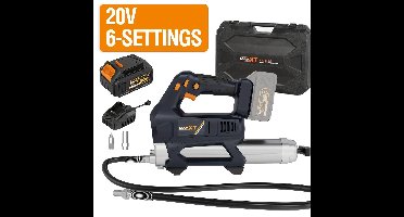 Vetspuit – Vetpistool – Vetpomp – Smeerpistool – Vetpistool Accu – Titaniumlegering – 20.000 PSI Druk – 101,6 cm Flexibele Slang