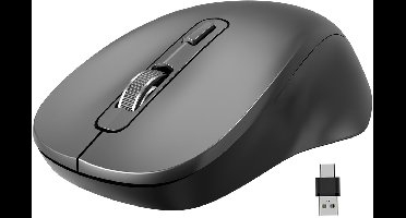 Draadloze muis voor tablets, desktops, zakelijk gebruik en kantoorgebruik; 2.4G stille werking; 2400 dpi.