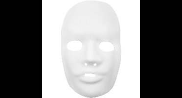 Masker 24 X 15,5 Cm Wit Kunststof