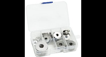Platte Penny Wasmachines - 100 Stuks - RVS - M4, M5, M6, M8, M10 - Reparatie Wasmachines voor Schroeven en Bouten