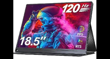 UPERFECT 18.5 Inch 120Hz Portable Gaming Monitor with 1920x1080 Full HD IPS Eye Care Mat Screen USB C Mini HDMI for Laptop PC PS4/5 Xbo Raspb Pi, Metal Housing, VESA compatible
