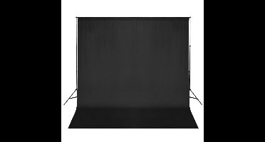 vidaXL - Achtergrondsysteem - 600x300 - cm - zwart