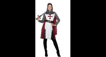 Wilbers & Wilbers - Templar Knight Kostuum Dames - Ridder Kostuum - Middeleeuwen - Maat 40/L