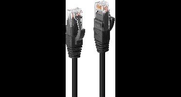 LINDY 45433 RJ45 Netwerkkabel, patchkabel CAT 6 U/UTP 2.00 m Zwart Snagless 1 stuk(s)
