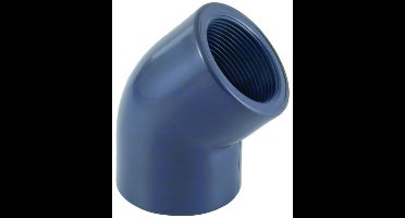 PVC-U 45°Bocht Sok x IG 32 mm x 1" PN10