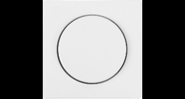 Merten System M centraalplaat - inbouw - met knop - tbv dimmer - polarwit