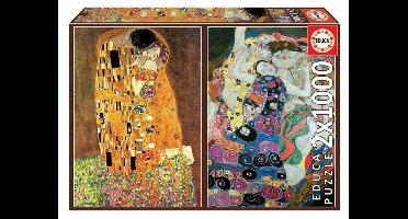 Educa - Puzzel - Klimt - 2 x 1000 stukjes - Legpuzzel - Art collection