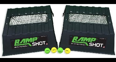 Megaform RampShot spel set voor buiten en binnen met ballen.