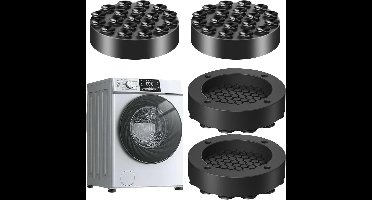 Antivibratievoeten voor wasmachines - Rubberen Voetjes voor Trillingsdemping en Stabiliteit