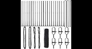 vidaXL - Hekpaal. - Grijs