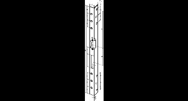 ASSA ABLOY Veiligheidshoekschieter 312 L.500mm P.3mm STA geslepen...