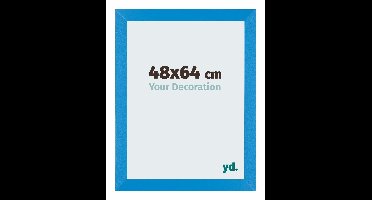 Your Decoration - Puzzellijst 48x64 cm - Helder Blauw - Puzzellijst 500-1000 stukjes - MDF Fotolijst - Mura