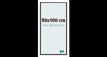 Your Decoration - Fotolijst 50x100 cm - Aluminium - Zwart Hoogglans - Miami