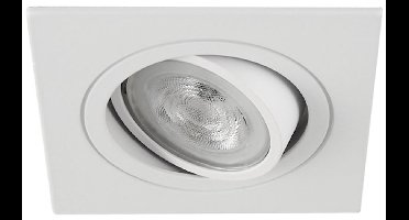 LED inbouwspot Arn -Vierkant Wit -Koel Wit -Dimbaar -4.9W -Philips LED