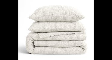 Sleeptime 2 in 1 Mousseline Dekbed - Dekbed zonder Overtrek Inclusief Kussensloop - 200x200 - Beige