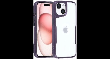 TUNIQ telefoonhoesje voor Apple iPhone 15 - Siliconen backcover - Paars