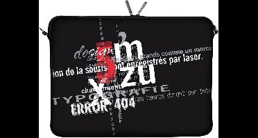 Neopreen Laptop Sleeve Beschermhoes voor 15.4-15.6 inch Laptops Zwart