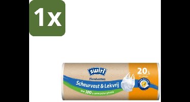 Swirl – Pedaalemmerzakken – 20 L – Handvat – 20 zakken - 1 stuk