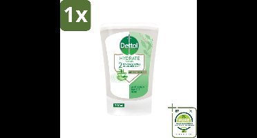1 x Dettol - Wasgel Navulling - Hydrate - Aloë Vera & Bamboe - 250 ml - Handzeep Navulling - Antibacteriële Zeep - Aloë Vera Zeep - Bamboe Zeep - Hydraterende Zeep