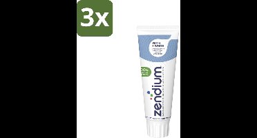 3 x Zendium - Tandpasta - Fresh+ White - 75 ml - Zendium Tandpasta - Fresh+ White - Tandpasta Witte Tanden - Tandpasta Met Fluoride - Tandpasta Voor Volwassenen