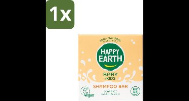 1 x Happy Earth – Shampoo Bar – 100% Natuurlijk Baby & Kids – 50 g - Baby Shampoo - Natuurlijke Shampoo - Zeepvrije Shampoo - Kindershampoo - 100% Natuurlijke Shampoo