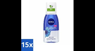 NIVEA – Oogmake-up Remover – Double Effect Waterproof – 125 ml - Bulkverpakking - 15 stuks