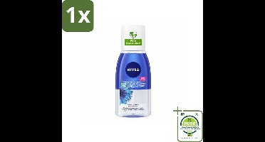 1 x NIVEA – Oogmake-up Remover – Double Effect Waterproof – 125 ml - Oogmake-up Verwijderen - Waterproof Mascara Verwijderen - Oogmake-up Remover - Oogmake-up Reinigen - Korenbloemextract