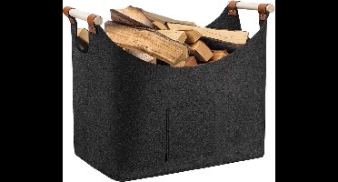 Grote Gevoerde Opbergmand met Handvatten - Houtmand, Speelgoedmand, Boodschappentas - 60L Vouwbaar