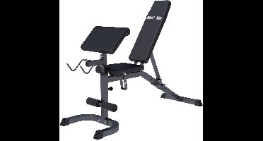 Gorilla Sports Fitnessbank - Zwart - Curlrack - Verstelbaar - Belastbaar tot 250 kg