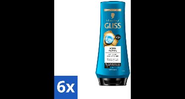 Gliss - Hair Repair - Conditioner Aqua Revive voor Hydraterend en Fris Haar - 200 ml - Voordeelverpakking - 6 stuks