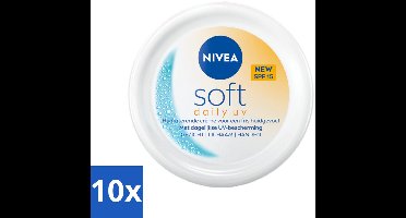 NIVEA – Bodycrème – Soft Daily UV SPF 15 – 250 ml - Bulkverpakking - 10 stuks
