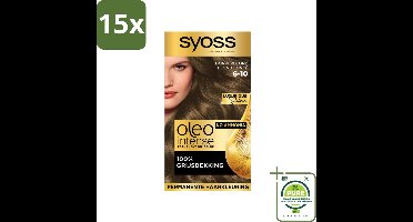 Syoss Oleo Intense - Haarverf - 6-10 - Donkerblond - 115ml x 15