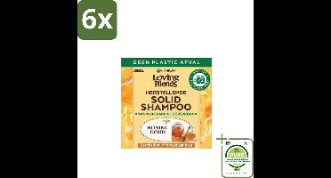 Garnier - Loving Blends - Solid Shampoo - Honing Goud - Beschadigd of Breekbaar Haar - 1 Fles Shampoo - Voordeelverpakking - 6 stuks - Vaste shampoo - Shampoo bar