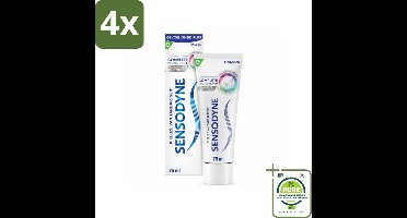 Sensodyne - Tandpasta - Complete Protection + Advanced Whitening - Witte Tanden - 75 ml - Voordeelverpakking - 4 stuks - Tandpasta voor gevoelige tanden - Tandpasta met whitening