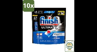 10 x Finish - Vaatwasmiddel - Ultimate Vaatwastabletten Regular - Krachtige Reiniging - 17 capsules - Grootverpakking - Vaatwasmiddel - Vaatwastabletten - Vaatwasmiddel Tablet - Vaatwasmiddel Krachtig - Vaatwasmiddel Zonder Voorspoelen