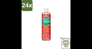 Happy Earth – Douchegel – 100% Natuurlijk Floral Patchouli – 300 ml - Voordeelverpakking - 24 stuks - Vegan douchegel - Patchouli geur